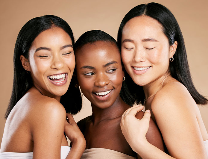 a couple of people posing for the camera