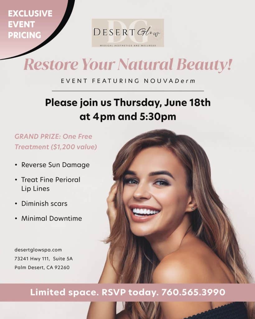 Event flyer for Thursday, June 18th at 4 pm and 5:30 pm
